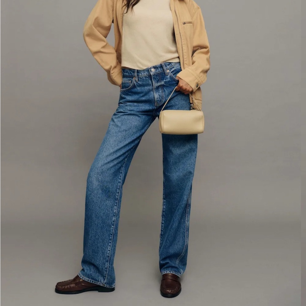 Reformation Val 90s Mid Rise Straight Jeans